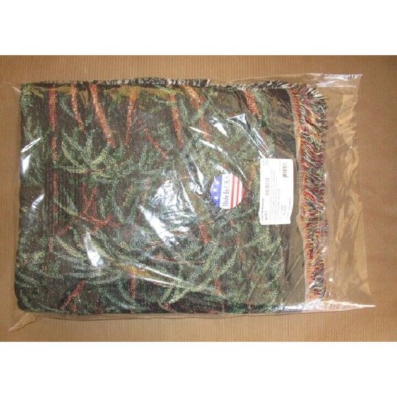 New Panda Bear Bears Heavy Cotton Afghan Throw Blanket Pandas Bamboo Tree Animal - Picture 2 of 2